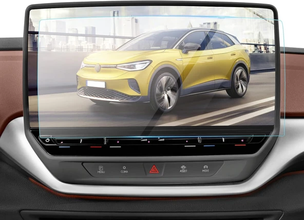 Volkswagen Golf Impression 2024 Model 10.3 inç Multimedya Navigasyon Uyumlu 9H Nano Ekran Koruyucu ürün görseli 1