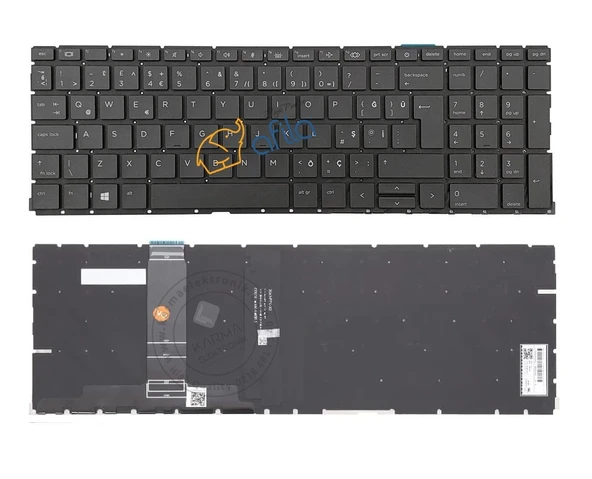 HP ProBook 450 G8 (2X7X2EA) Notebook Klavyesi (Siyah TR) ürün görseli 1