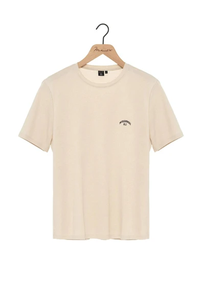 Svr Muhammed Ali İmzalı ve Lisanslı Bej Erkek O Yaka Tshirt ürün görseli 1