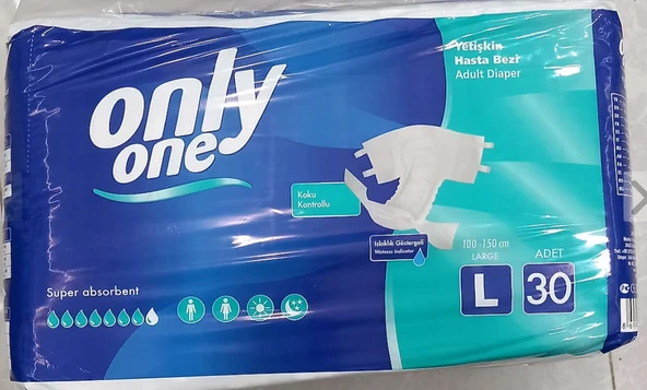 Onlyone Belbantlı Hasta Bezi L 30'lu ürün görseli 1