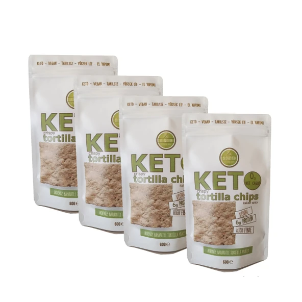 Blendfood Akdeniz Baharatlı Ketojenik Kraker (60 gr x 4 adet) ürün görseli 1