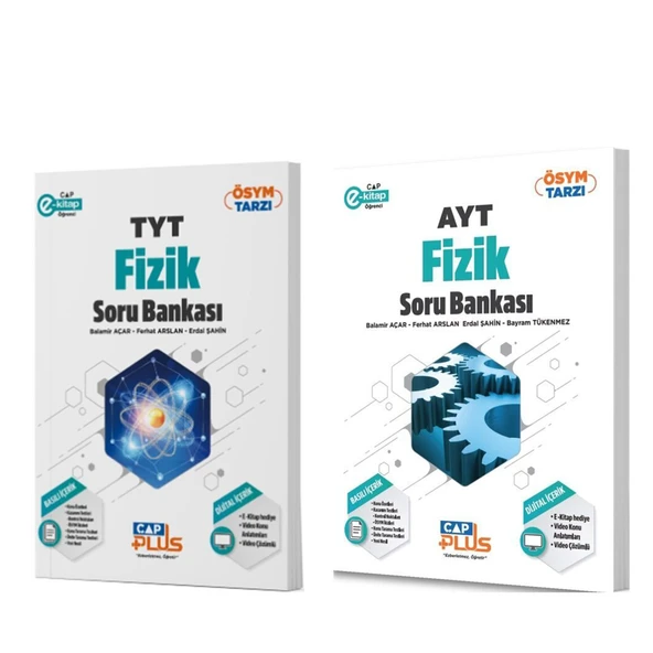 Çap Yayınları TYT ve AYT Fizik Soru Bankası Seti 2 Kitap ürün görseli 1