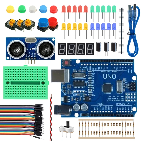 RoboThink Robotik Kodlama Seti 100 Pcs (Arduino Temelli - Kutulu ve Yapay Zeka Destekli) ürün görseli 1