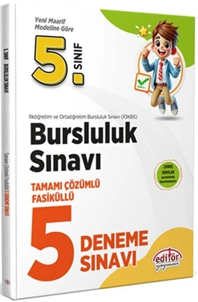 5. Sınıf Bursluluk Sınavı Tamamı Çözümlü 5 Deneme Sınavı Data Yayınları ürün görseli 1