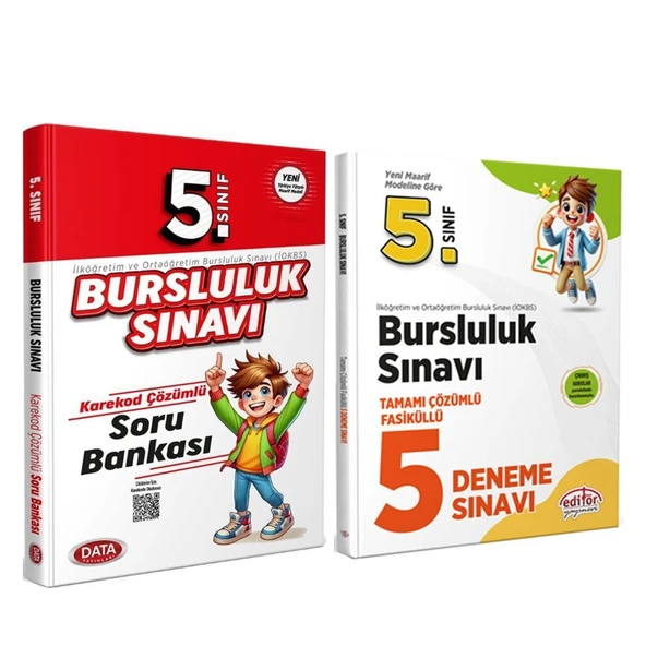 Data Yayınları 2025 5.Sınıf Bursluluk Soru ve Deneme Seti 2 Kitap ürün görseli 1