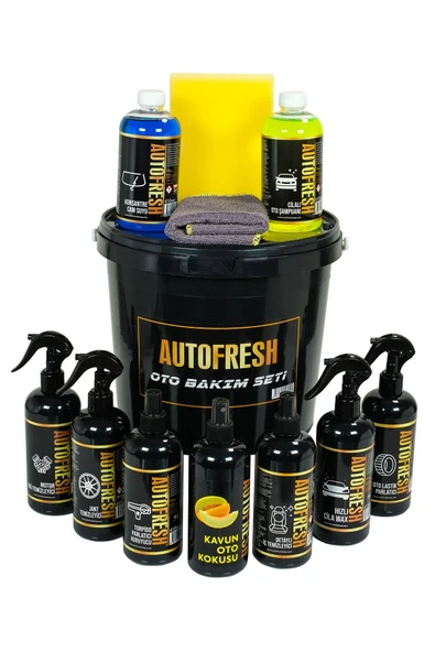 AutoFresh 12'li Set  Yıkama Bakım Seti