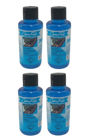 CareFect Konsantre Oto Cam Temizleme Sabunu Cam Suyu 50 Ml X 4 Adet Araç Silecek Suyu ürün görseli 1
