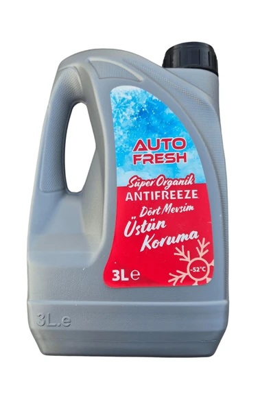 AutoFresh Organik Antifriz 3 Lt -52°c Derece Kışlık Antifiriz Korozyon Aşınma Önleyici Skt:2029 ürün görseli 1