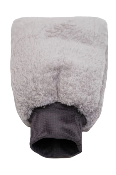 AutoFresh Welsoft Oto Yıkama Eldiveni Astarlı Araç Temizleme Mikrofiber Araba Cila Eldiveni Gri ürün görseli 1