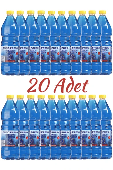 AutoFresh 4 Mevsi̇m Oto Cam Suyu 1 Li̇tre 20 Adet Set -3 Derece ürün görseli 1