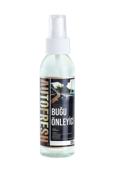 AutoFresh Araç Buğu Önleyici Sprey Araç Motorsiklet Ve Araba Cam Bugu Giderici 125 Ml ürün görseli 1
