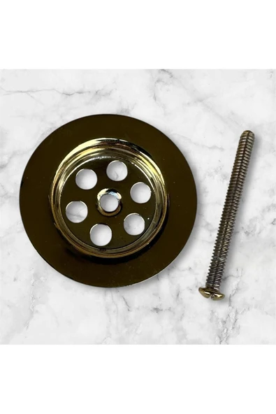 Gold Lavabo Gideri Gold Lavabo Sifonu Altın Sifon Süzgeç Bütün Lavabolara Uygun ürün görseli 1