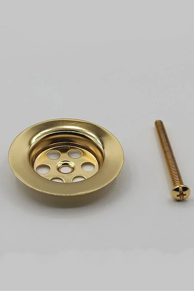 Gold Lavabo Sifonu Gold Lavabo Gideri Süzgeci Altın Banyo Gider ürün görseli 1