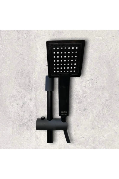 Siyah Duş Seti Mat Siyah Banyo Duş Sistemi - Resim 2