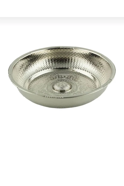 Banyo Hamam Tası Kurna Tası Pirinç Malzeme Krom Renk ürün görseli 1