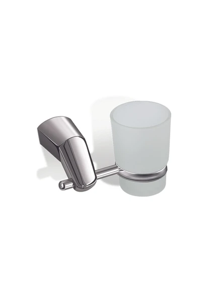 Banyo Diş Fırçalığı Etejerli Pirinç Özel Üretim Diş Fırçalık Silver Gümüş Renk ürün görseli 1