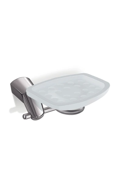 Banyo Sabunluk  Özel Üretim Banyo Katı Sabunluk Pirinç Malzeme Silver Gümüş Renk ürün görseli 1