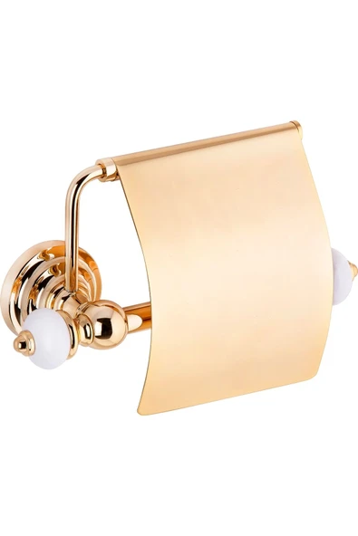Gold Tuvalet Kağıtlığı Premium Vintage Komple Pirinç Malzeme Gold Kağıtlık ürün görseli 1