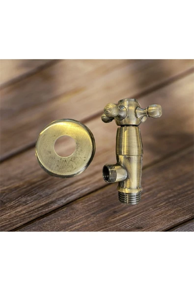 Taharet Musluğu Antik Mat Gold Taharat Musluğu Vintage Model Ara Musluk Antik Taharet ürün görseli 1