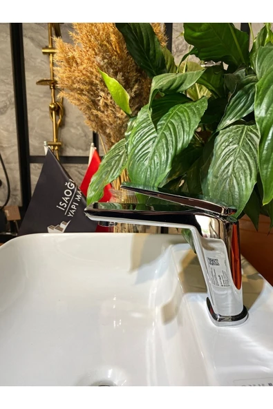Lavabo Bataryası Silver Gümüş Banyo Musluğu Velar Tasarım Lavabo Musluğu ürün görseli 1