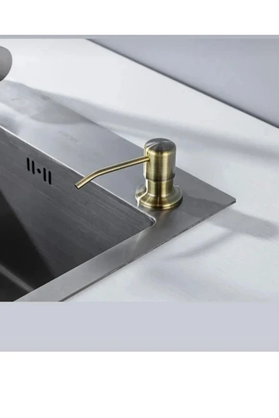 Antik Gold Sıvı Sabunluk Detarjanlık Antik Gold Evye Sabunluk ürün görseli 1