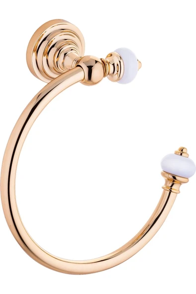 Gold Banyo Havluluğu Vintage Havluluk Komple Pirinç Gold Havluluk ürün görseli 1
