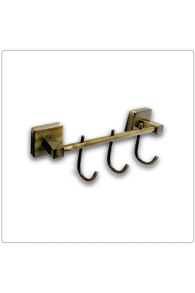 Antik Gold Banyo Askılık Bornozluk Havluluk Antik Gold Kanca Askılık ürün görseli 1