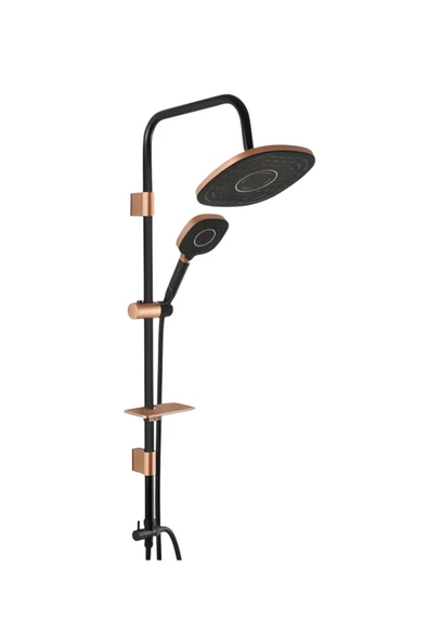 Coral Bronze-black Tall Sistem Duş Seti ürün görseli 1