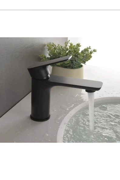 Siyah Lavabo Bataryası Mat Siyah Lavabo Armatür 5 Yıl Garantili ürün görseli 1