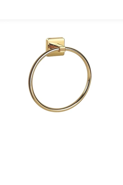 Gold Havluluk Yuvarlak Altın Banyo Havluluğu Pirinç 5 Yıl Garantili ürün görseli 1