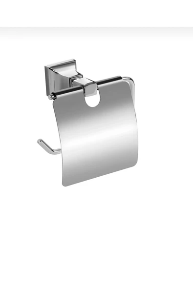 Banyo Tuvalet Kağıtlığı Salda Design Silver Gümüş Pirinç Kağıtlık ürün görseli 1