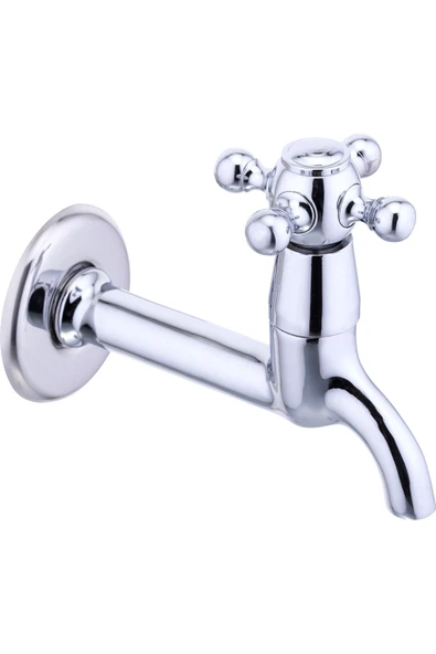 Lavabo Musluğu Wc Musluk Özel Tasarım Vintage Musluk Silver Gümüş ürün görseli 1