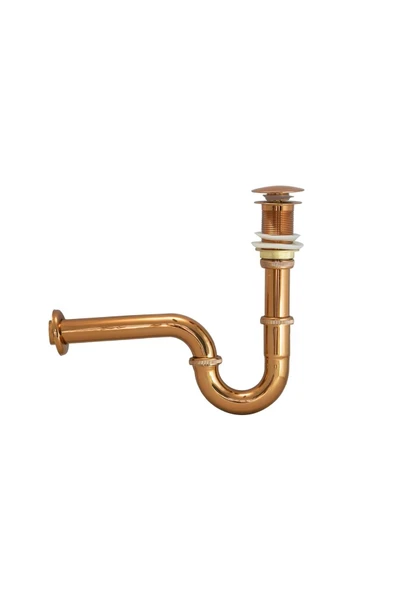 Bronz Lavabo Gideri Komple Pirinç Metal Bakır Lavabo Süzgeci Özel Tasarım Sifon Gider ürün görseli 1