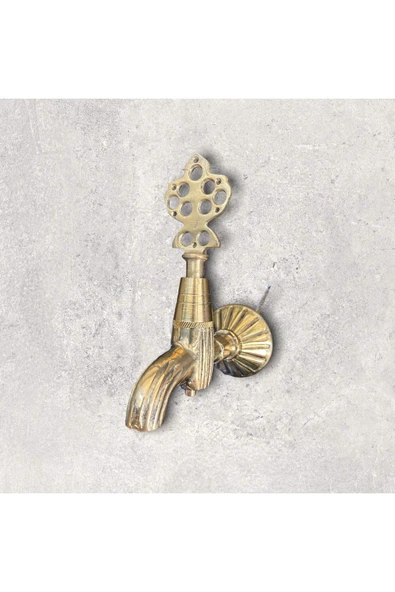 Antik Gold Osmanlı Kurna Musluğu Eskitme Hamam Musluğu Altın Hamam Musluğu ürün görseli 1