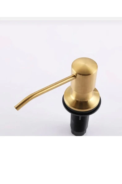 Mat Gold Ankastre Sabunluk Mat Gold Detarjanlık Mutfak Evye Sıvı Sabunluk ürün görseli 1