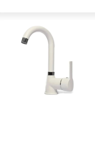 Beyaz Lavabo Bataryası Beyaz Banyo Bataryası Mat Beyaz Musluk ürün görseli 1