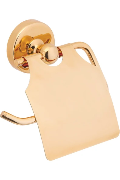 Gold Tuvalet Kağıtlığı Banyo Kağıtlık Kapaklı Tuvalet Kağıtlığı ürün görseli 1