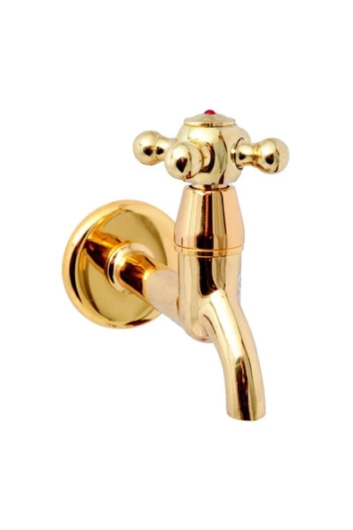 Gold Musluk Gold Wc Musluğu Klasik Tasarım Altın Musluk ürün görseli 1