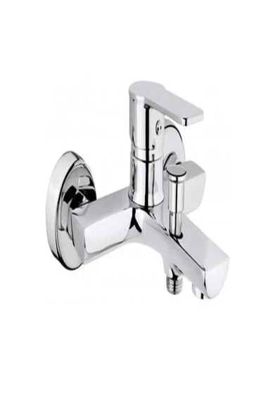 Banyo Bataryası Duş Bataryası Silver Gümüş Banyo Musluğu 5 Yıl Garantili ürün görseli 1