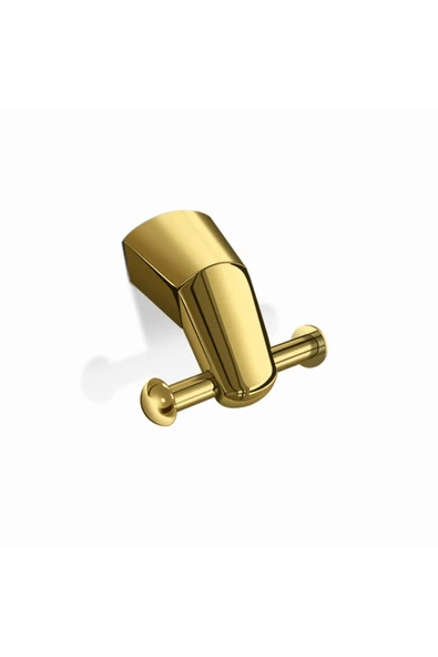 Gold Bornozluk İkili Askılık Havluluk Banyo Askısı Havluluğu Gold ürün görseli 1