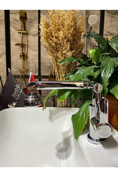 Lavabo Bataryası Fonksiyonel Banyo Musluk 360 Derece Hareketli Robotik Batarya 5 Yıl Garantili ürün görseli 1