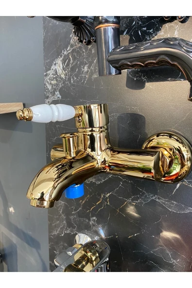 Gold Banyo Bataryası Duş Musluğu ürün görseli 1