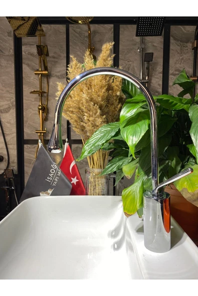 Mutfak Bataryası Gümüş Evye Musluğu Drop Design Modern Tasarım Banyo Ve Mutfak Armatür ürün görseli 1