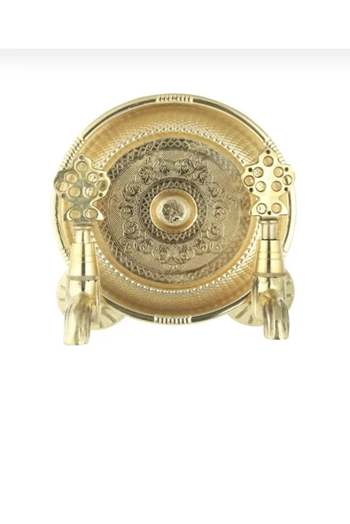 Kurna Musluğu Hamam Musluğu Hamam Tası Gold Renk Set Komple Pirinç Malzeme ürün görseli 1