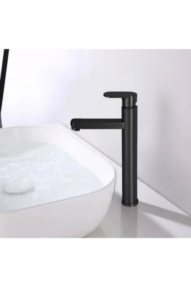 Siyah Çanak Lavabo Bataryası Siyah Çanak Lavabo Musluğu Siyah Lavabo Bataryası ürün görseli 1