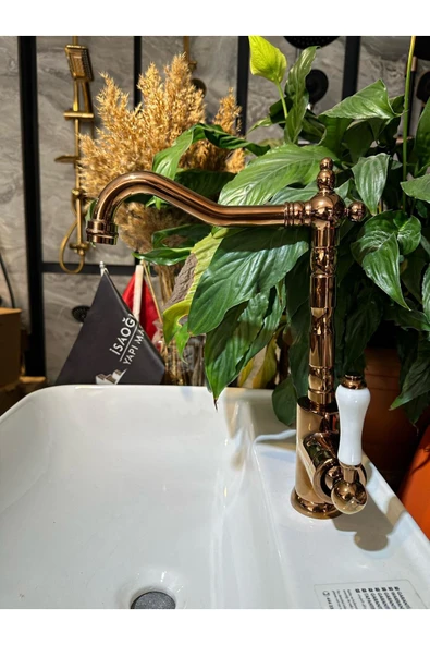 Bronz Mutfak Bataryası Vintage Tasarım Evye Armatür Bakır Zen Design ürün görseli 1