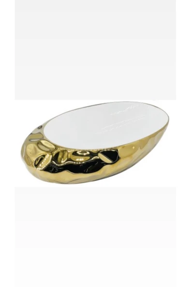 Gold Beyaz Çanak Lavabo 52*32*14 Ölçü Çanak Seramik Lavabo Gold Beyaz Renk ürün görseli 1
