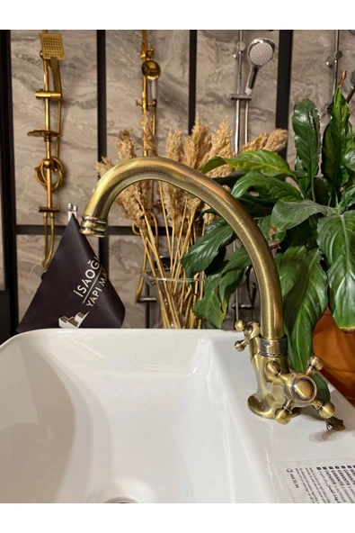 Antik Gold Avangarde Design Rustik Mutfak Bataryası ürün görseli 1