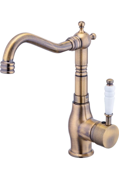 Antik Gold Lavabo Bataryası Kolay Abdest Yüksek Model Armatür Mat Antik Gold ürün görseli 1