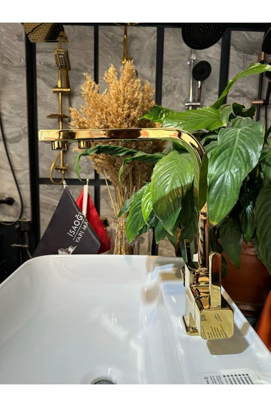 Gold Arıtmalı Mutfak Bataryası Premium Kare Armatür Arıtmalı Evye Musluğu ürün görseli 1